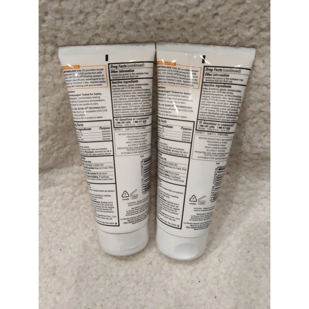 La Roche-Posay Anthelios Kids Lotion Sunscreen - SPF50 6.7oz - EXP 1/26 (2-pack)
